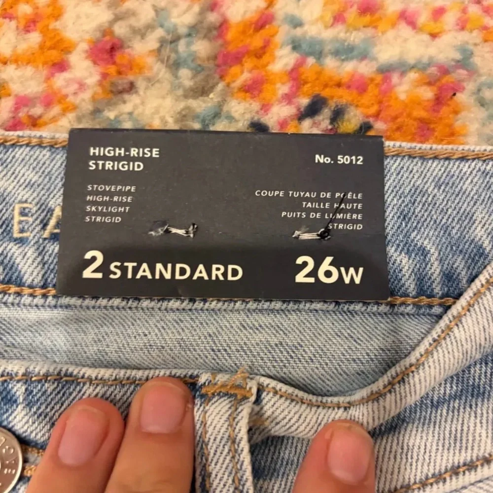 american eagle high rise strigid jeans new with tags - Picture 3 of 5